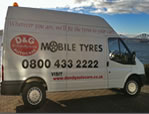 Mobile Tyre Van in Falkirk - View larger image